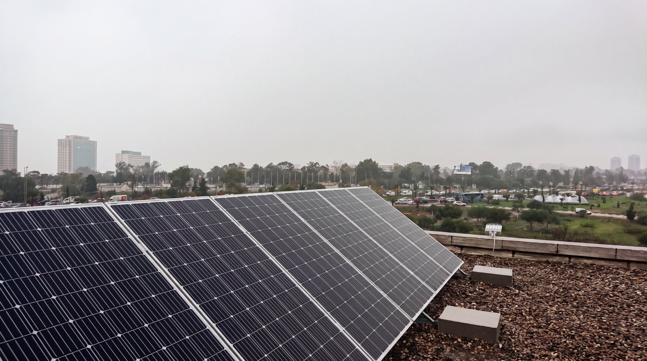School rooftop solar array